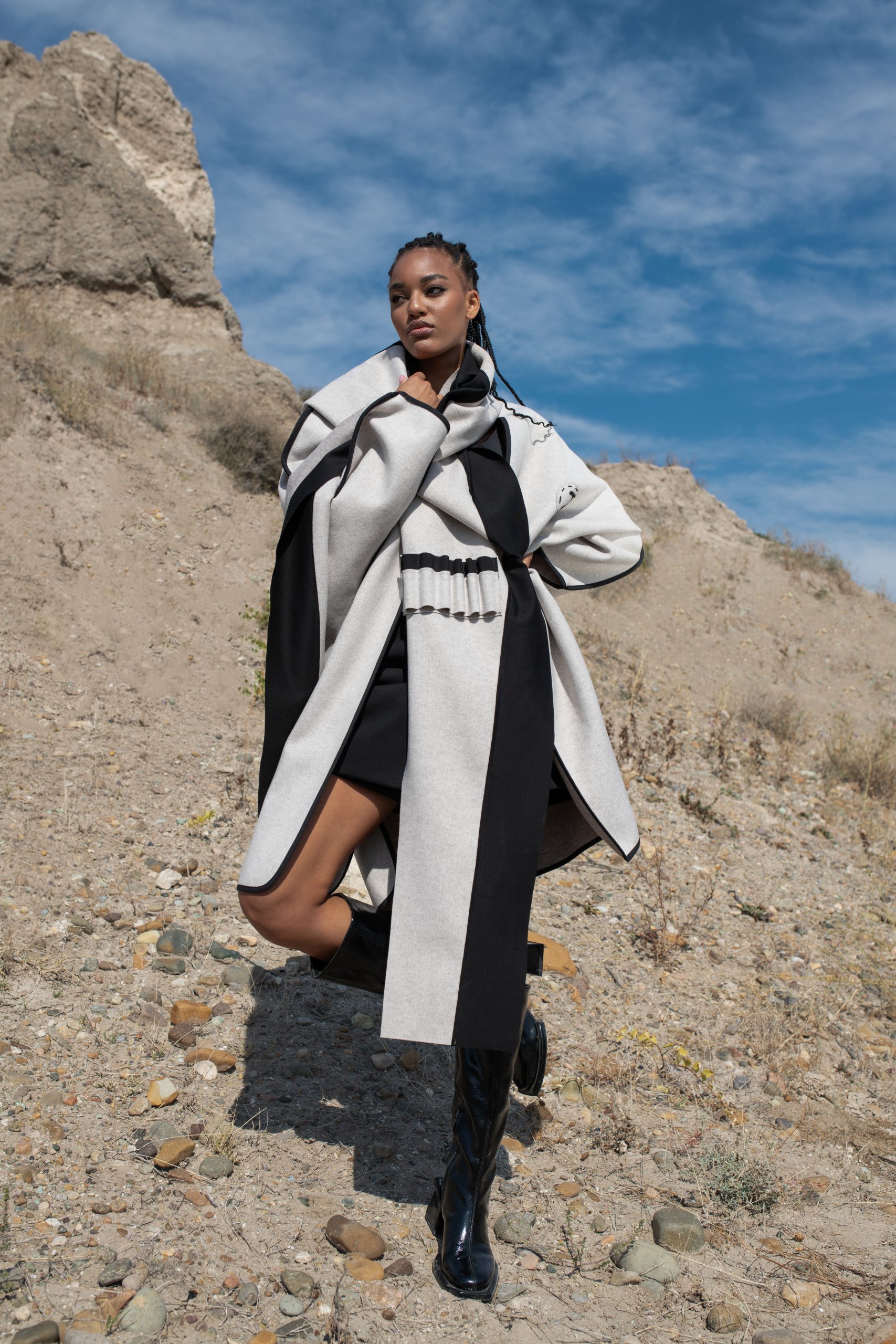 პალტო ყაბალახით